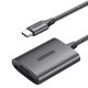 Ugreen  Czytnik kart SD/TF Ugreen CM401 USB C 5Gb/s - szary