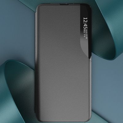 10. Eco Leather View Case etui do Samsung Galaxy A24 4G z klapką podstawka czarne