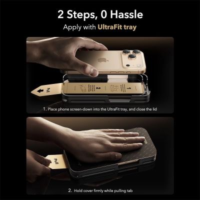 5. Szkło hartowane ESR UltraFit Armorite Pro na iPhone 17 Pro - przezroczyste