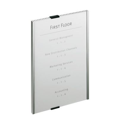 2. Durable Info Sign Akrylowy, Aluminium Srebrny