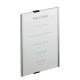 2. Durable Info Sign Akrylowy, Aluminium Srebrny