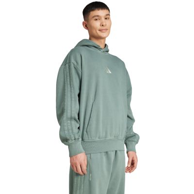 10. Bluza męska adidas A SZN W FL HD zielona JL6538