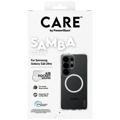 6. Etui CARE by PanzerGlass Samba Transparent Qi na Samsung Galaxy S26 Ultra - przezroczyste