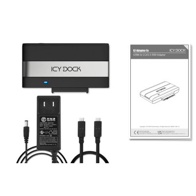 7. Adapter  IcyDock USB4 to 15mm U.2/U.3 SSD External Adapter