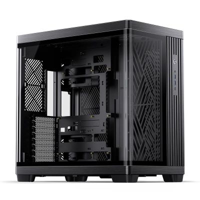 24. Jonsbo TK-4 Gehäuse, Midi-Tower, ATX, Tempered Glass - schwarz