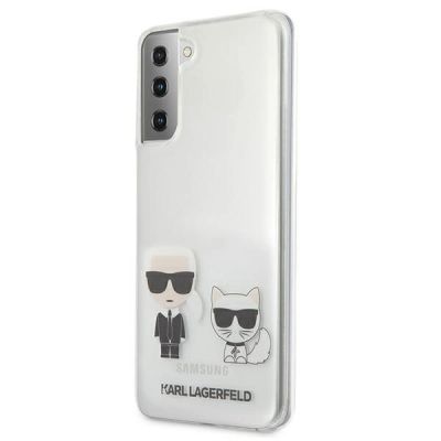 2. Etui Karl Lagerfeld Karl&Choupette na Samsung Galaxy S21+ - przezroczyste