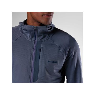 6. Bluza męska ROSSIGNOL M Textured Hoodie Mid Layer szara