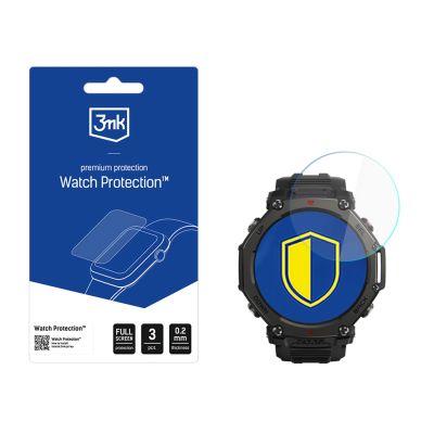 Szkło hybrydowe na wyświetlacz smartwatcha 3mk Watch Protection FlexibleGlass na Amazfit T-Rex 3 Pro 48mm