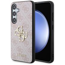 Etui Guess 4G Big Metal Logo na Samsung Galaxy S24 - różowe