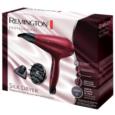 7. Suszarka do włosów REMINGTON Silk AC9096 (2400W; kolor czerwony)