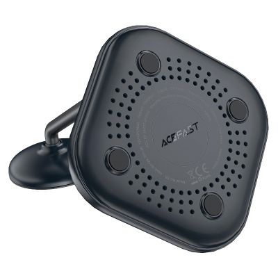 6. Acefast bezprzewodowa ładowarka Qi 15W do iPhone (z MagSafe) i Apple AirPods stojak podstawka uchwyt magnetyczny szary (E6 grey)