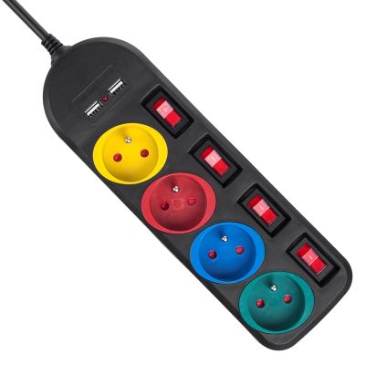 10. MACLEAN LISTWA ZASILAJĄCA 4 GNIAZDA 2XUSB MCE229B
