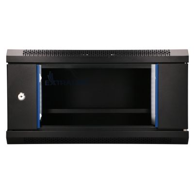 Extralink LITE 4U 530X400 WALL-MOUNTED RACKMOUNT CABINET BLACK Stojak wolnostojący/ścienny/podłogowy Czarny
