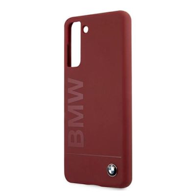 6. Etui BMW Silicone Signature Logo na Samsung Galaxy S21+ - czerwone