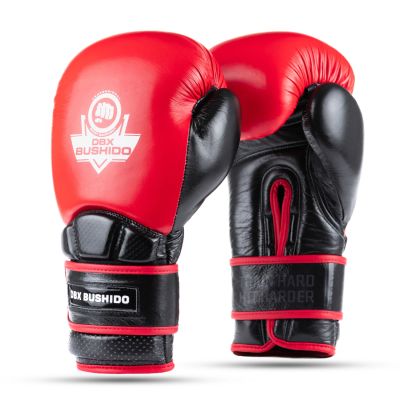 11. Rękawice bokserskie ze skóry naturalnej Warrior RED