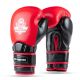 11. Rękawice bokserskie ze skóry naturalnej Warrior RED