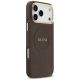 4. Etui Guess Peony Hot Stamp MagSafe na iPhone 17 Pro Max - brązowe