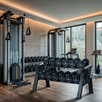 2. STR48 STOJAK NA HANTLE DWURZĘDOWY 6 PAR COMMERCIAL HMS