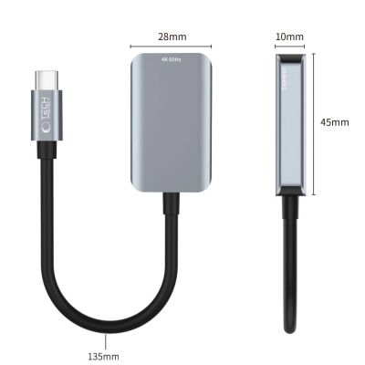 2. Adapter Tech-Protect UltraBoost USB-C (męski) / HDMI (żeński) 4K 60Hz - czarny