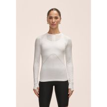 Koszulka damska Casall Maze Long Sleeve biały