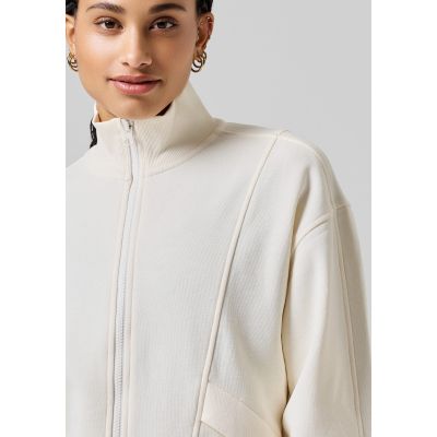 9. Bluza CASALL Comfy Full Zip Sweater biały