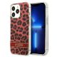 Etui Guess Leopard na iPhone 13 Pro / iPhone 13 - czerwone