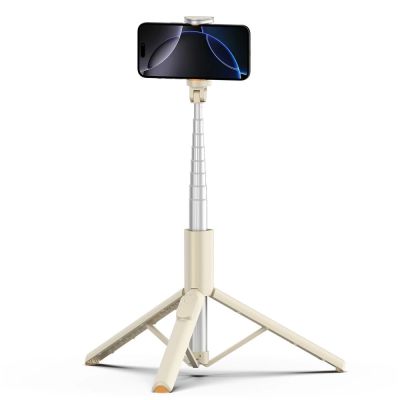 5. Selfie Stick Tech-Protect L09S z tripodem - beżowy