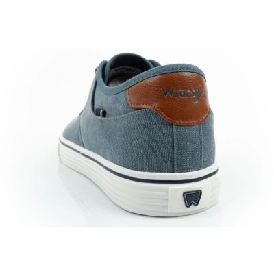 5. Wrangler buty męskie sportowe Calypso Derby trampki niebieskie wygodne