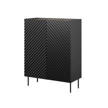 Regał 2D2SZ ONDA 98x45x127 czarny