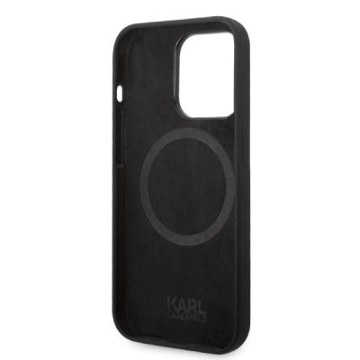 7. Etui Karl Lagerfeld Silicone Ikonik MagSafe na iPhone 14 Pro Max - czarne