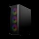 3. GEMBIRD OBUDOWA FORNAX 4000 MIDI-TOWER (2X USB 3.0, 1X USB 2.0, HD AUDIO, SZKLANY PANEL BOCZNY, PODŚWIETLENIE ARGB) CZARNA