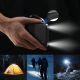 4. Powerbank Wozinsky W11-B 10000mAh 10W z wbudowanymi kablami i latarką - czarny