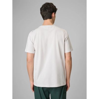 2. T-shirt regular z nadrukiem męski 4F 4FRSS26TTSHM3814-11S
