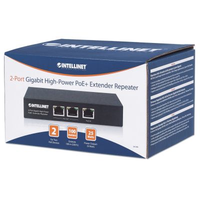 5. Intellinet 561266 łącza sieciowe Nie zarządzany Gigabit Ethernet (10/100/1000) Obsługa PoE Czarny
