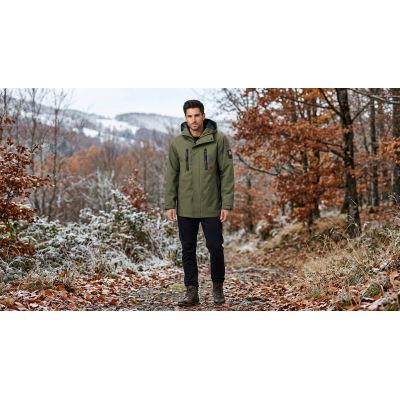 8. Kurtka przejściowa męska Geographical Norway AYOUBE KAKI DB MEN 009 (SZ2206H/GN-KAKI)