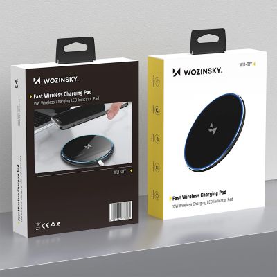 6. Ładowarka indukcyjna Wozinsky WLI-01Y 15W Qi z kablem USB-C - czarny