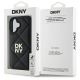 8. Etui DKNY Quilted Stack Logo na iPhone 16 - czarne