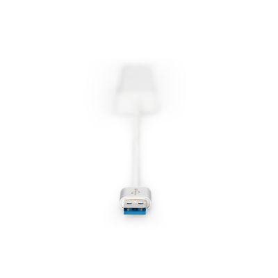 12. HUB 3-portowy USB 3.0 SuperSpeed z LANGigabit LAN adapter, aluminium
