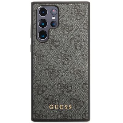 3. Etui Guess 4G Metal Gold Logo na Samsung Galaxy S24 Ultra - czarne