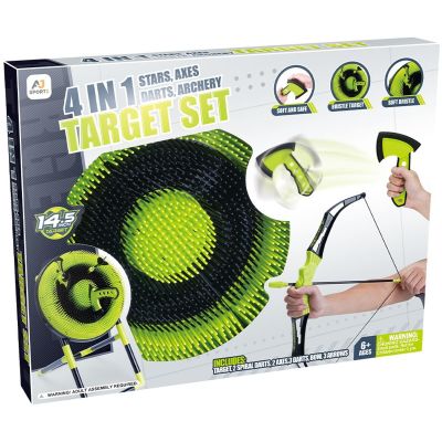 6. ZESTAW GIER 4W1 DART ŁUK SIEKIERKA SHURIKEN