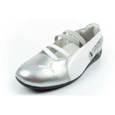 3. Puma buty damskie sportowe Speedcat Ballet srebrne balerinki modne