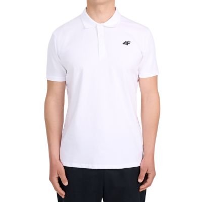 Koszulka męska polo 4F M0770 biała 4FWMM00TPTSM0770 10S