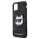 6. Etui Karl Lagerfeld Glitter Choupette Patch na iPhone 11 / Xr - czarne