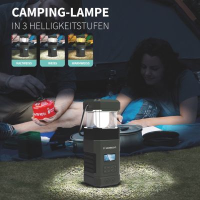 6. Albrecht DR 114 DAB Latarnia kampingowa zasilana baterią Port USB