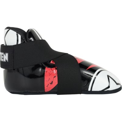 2. Ochraniacze stóp TOP TEN OSTT-PU "SUPERLIGHT" URBAN ARTS czarno-czerwone (WAKO APPROVED new)