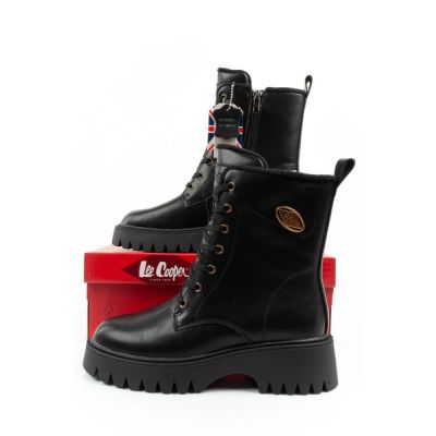 10. Lee Cooper buty botki trapery damskie sztyblety skórzane ocieplane