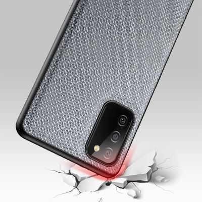 6. Dux Ducis Fino etui pokrowiec pokryty nylonowym materiałem Samsung Galaxy A03s szary
