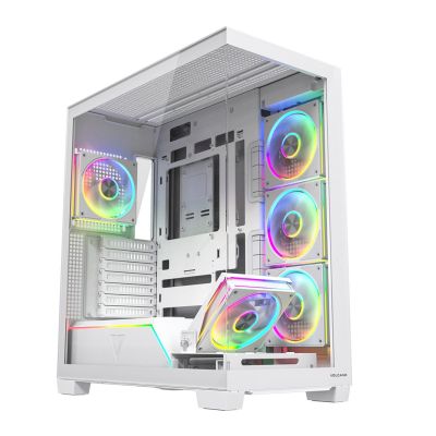 9. MODECOM OBUDOWA VOLCANO STELLAR PLUS ARGB MIDI 5F WHITE