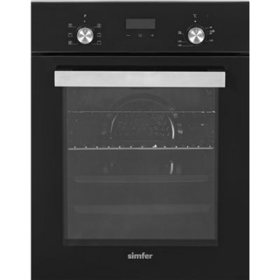 Simfer Oven | 4207DERSP.1 | 47 L | Multifunctional | Manual | Pop-up knobs | Steam function | Height 59.5 cm | Width 45 cm | Black