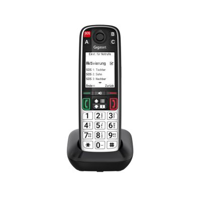 5. Gigaset EASY 500 Telefon analogowy/DECT Nazwa i identyfikacja dzwoniącego Czarny, Srebrny
